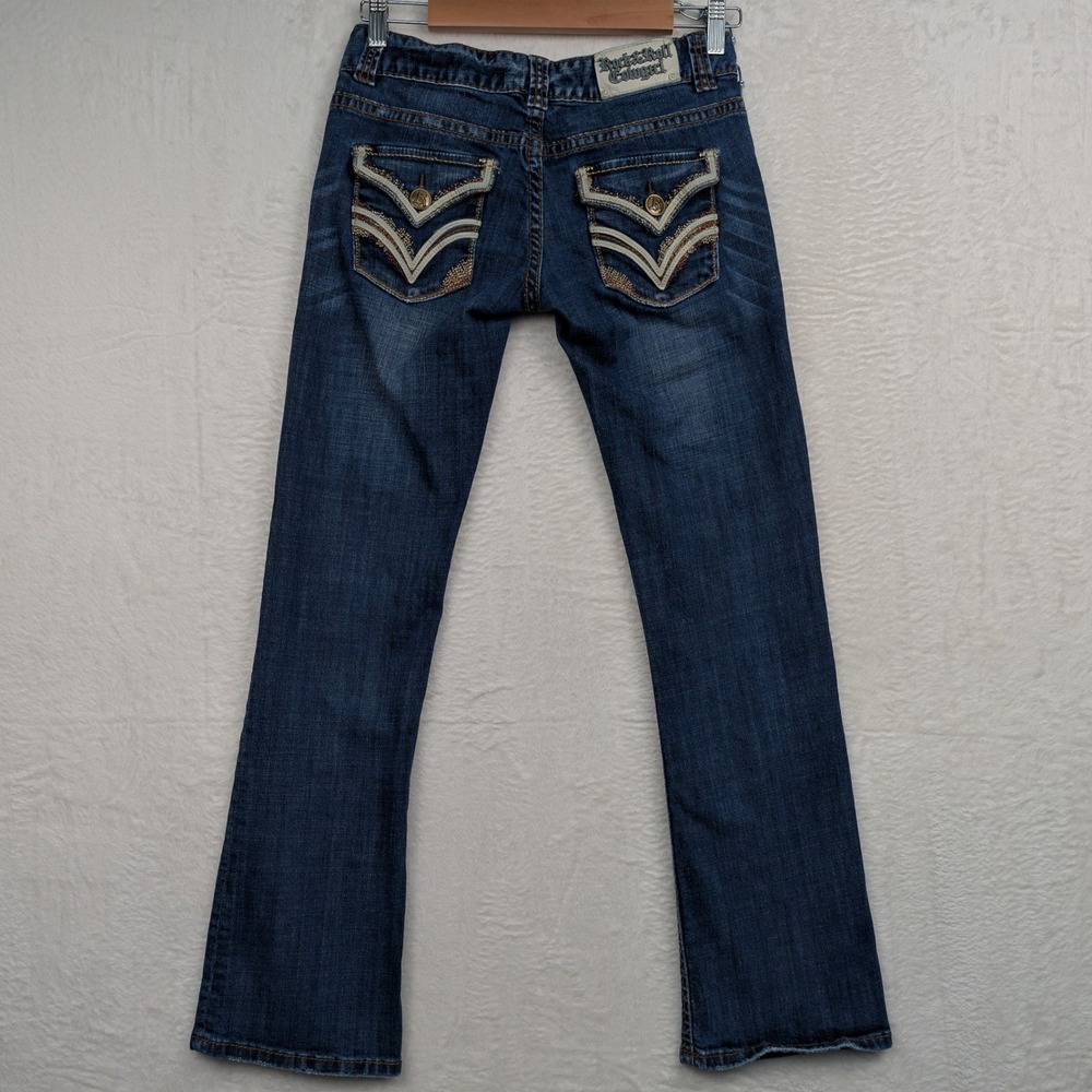 Rock & Roll Cowgirl Jeans Womens 26x30 Blue Low Rise Bootcut Country Western Y2K